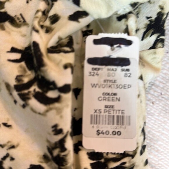 Simply Vera Wang PXS Ruffled Short Sleeve‎ Sprinkled Pattern Top - Picture 11 of 12